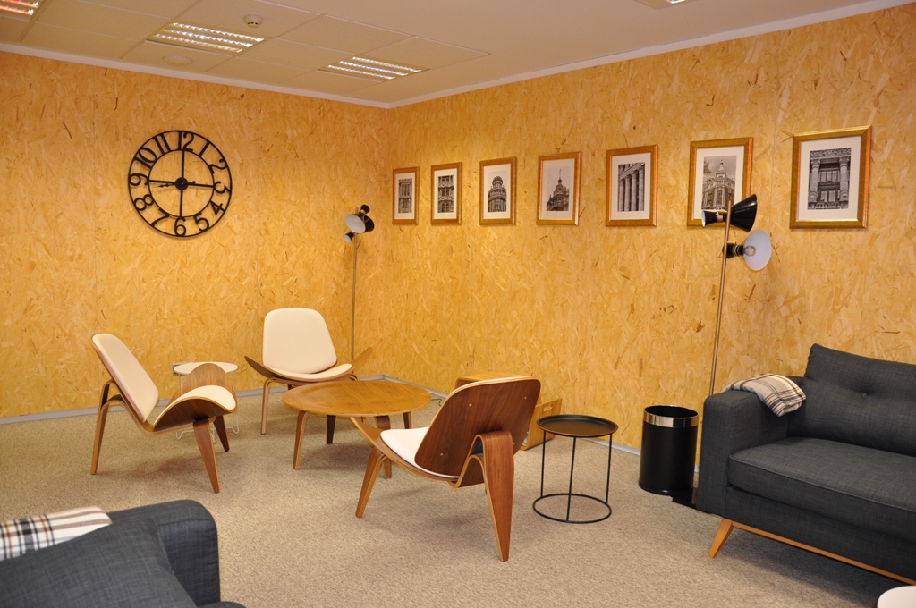 Área descanso colegio odontólogos Bilbao